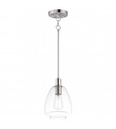 Babylon 1-Light Pendant-(11112CLSN)-Maxim Babylon 1-Light Pendant-(11112CLSN)-Maxim