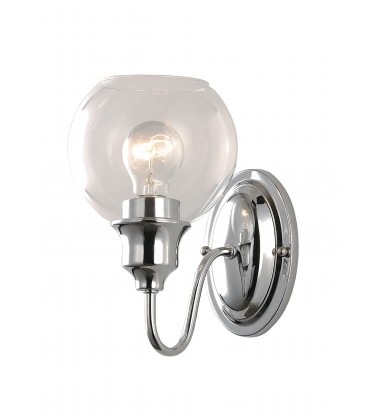 Ballord 1-Light Wall Sconce-(1111CLPC)-Maxim