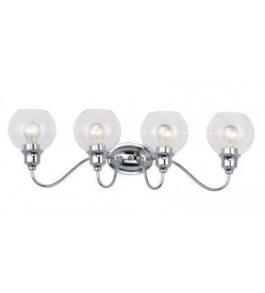 Ballord 4-Light Bath Vanity-(1114CLPC)-Maxim Ballord 4-Light Bath Vanity-(1114CLPC)-Maxim