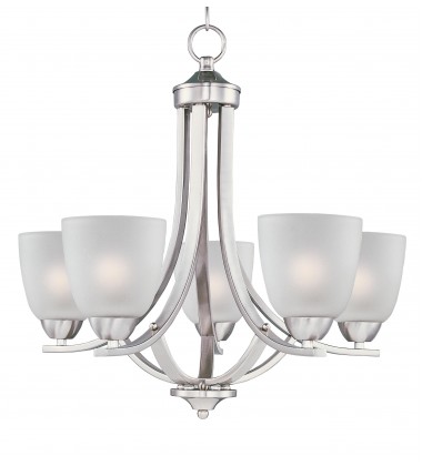 Axis 5-Light Chandelier-(11225FTSN)-Maxim Axis 5-Light Chandelier-(11225FTSN)-Maxim
