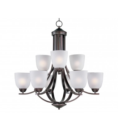  Axis 9-Light Chandelier-(11226FTOI)-Maxim