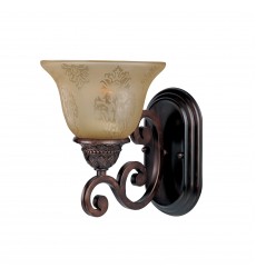  Symphony 1-Light Wall Sconce-(11230SAOI)-Maxim