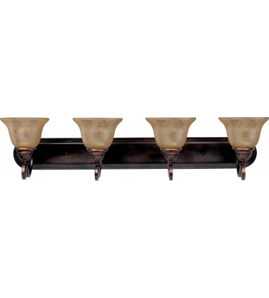  Symphony 4-Light Bath Vanity-(11233SAOI)-Maxim