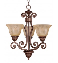  Symphony 3-Light Chandelier-(11235SAOI)-Maxim