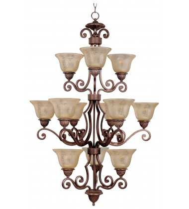  Symphony 12-Light Chandelier-(11238SAOI)-Maxim