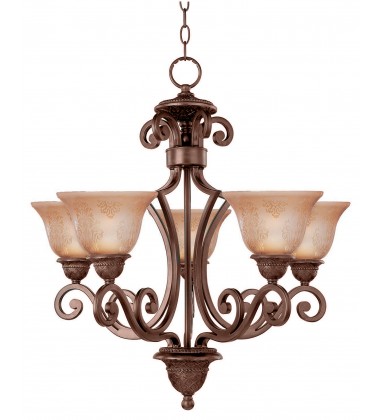  Symphony 5-Light Chandelier-(11244SAOI)-Maxim