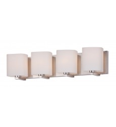 Wrap 4-Light Bath Vanity-(11254SWSN)-Maxim  Wrap 4-Light Bath Vanity-(11254SWSN)-Maxim