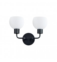  Coraline 2-Light Wall Sconce-(11272SWBK)-Maxim