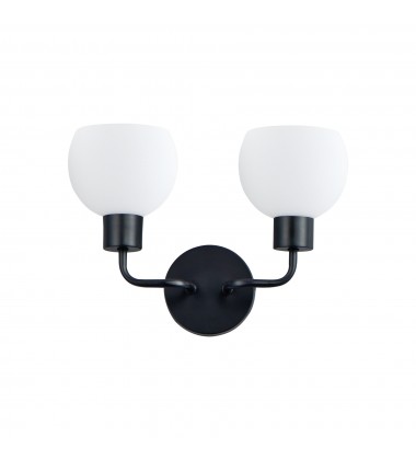  Coraline 2-Light Wall Sconce-(11272SWBK)-Maxim
