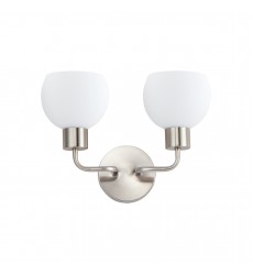 Coraline 2-Light Wall Sconce-(11272SWSN)-Maxim Coraline 2-Light Wall Sconce-(11272SWSN)-Maxim