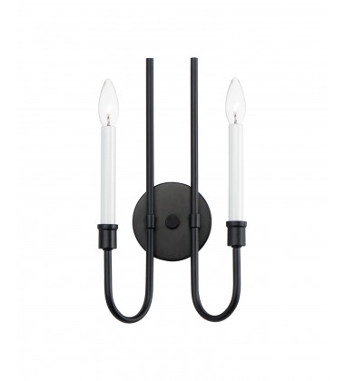 Tux 2-Light Wall Sconce-(11282BK)-Maxim