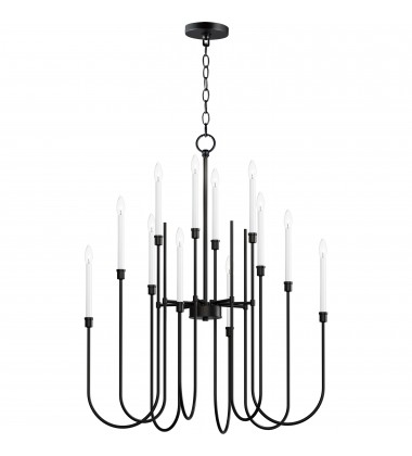  Tux 12-Light Chandelier-(11286BK)-Maxim