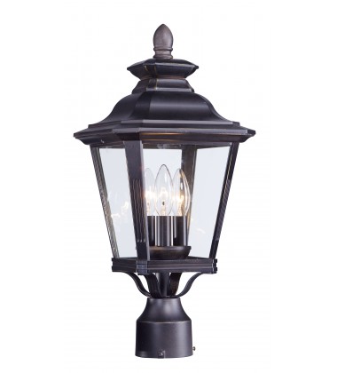 Knoxville 3-Light Outdoor Post-(1130CLBZ)-Maxim  Knoxville 3-Light Outdoor Post-(1130CLBZ)-Maxim