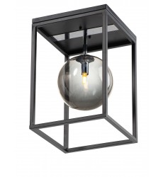  Fluid 1-Light LED Flush Mount-(11360MSKBKPC)-Maxim