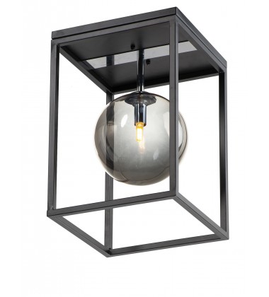  Fluid 1-Light LED Flush Mount-(11360MSKBKPC)-Maxim