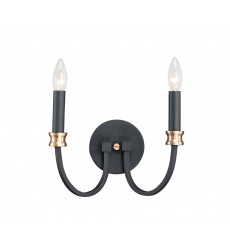 Charlton 2-Light Wall Sconce-(11372BKAB)-Maxim  Charlton 2-Light Wall Sconce-(11372BKAB)-Maxim
