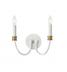  Charlton 2-Light Wall Sconce-(11372WWTGL)-Maxim