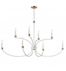  Charlton 8-Light Chandelier-(11378WWTGL)-Maxim