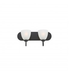  Axis 2-Light Strip Bath Vanity-(11382FTBK)-Maxim
