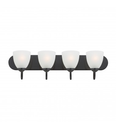 Axis 4-Light Strip Bath Vanity-(11384FTBK)-Maxim Axis 4-Light Strip Bath Vanity-(11384FTBK)-Maxim