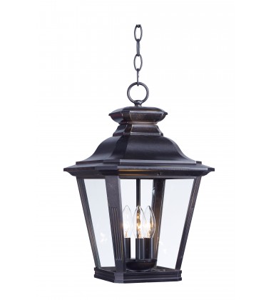  Knoxville 3-Light Outdoor Pendant-(1139CLBZ)-Maxim