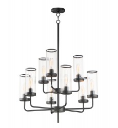  Crosby 9-Light Chandelier-(11479CRBK)-Maxim