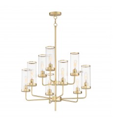  Crosby 9-Light Chandelier-(11479CRSBR)-Maxim
