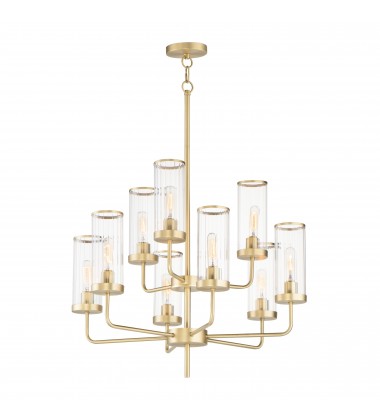  Crosby 9-Light Chandelier-(11479CRSBR)-Maxim