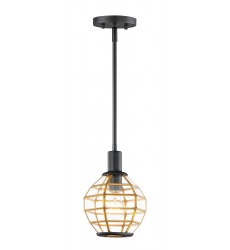  Heirloom 1-Light Mini Pendant-(11541BKBUB)-Maxim