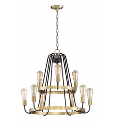  Haven 9-Light Chandelier-(11737OIAB)-Maxim