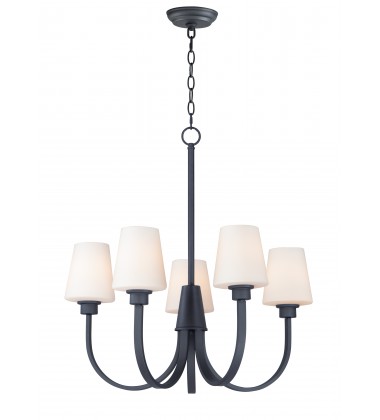  Shelter 5-Light Chandelier-(11825SWBK)-Maxim