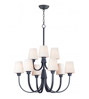 Shelter 9-Light Chandelier-(11826SWBK)-Maxim