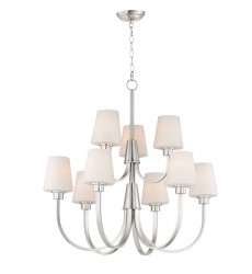  Shelter 9-Light Chandelier-(11826SWSN)-Maxim