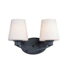  Shelter 2-Light Bath Vanity-(11832SWBK)-Maxim