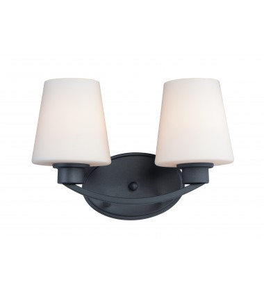  Shelter 2-Light Bath Vanity-(11832SWBK)-Maxim