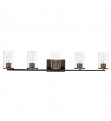  Sleek 5-Light Bath Vanity-(11845CDABBK)-Maxim