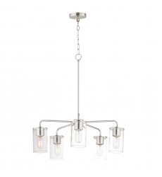  Sleek 5-Light Chandelier-(11846CDSN)-Maxim