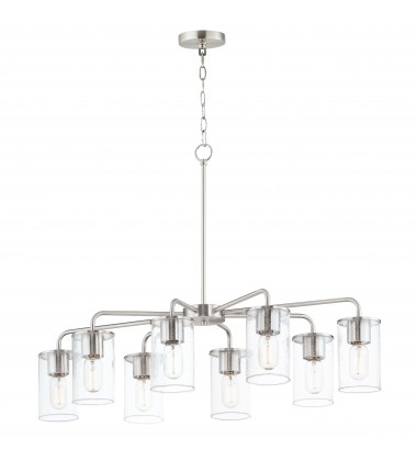  Sleek 8-Light Chandelier-(11848CDSN)-Maxim