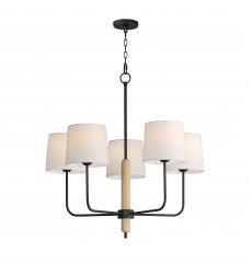 Bozeman 5-Light Chandelier-(11865OFNWD)-Maxim Bozeman 5-Light Chandelier-(11865OFNWD)-Maxim