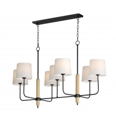 Bozeman 7-Light Linear Chandelier-(11867OFNWD)-Maxim Bozeman 7-Light Linear Chandelier-(11867OFNWD)-Maxim