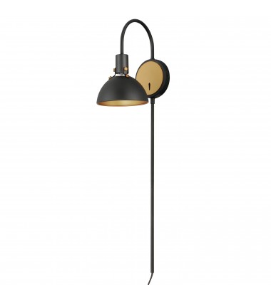 Dawn Pin Up Wall Sconce-(12041ABBK)-Maxim Dawn Pin Up Wall Sconce-(12041ABBK)-Maxim
