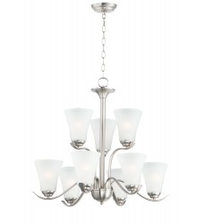  Vital 9-Light Chandelier-(12076FTSN)-Maxim