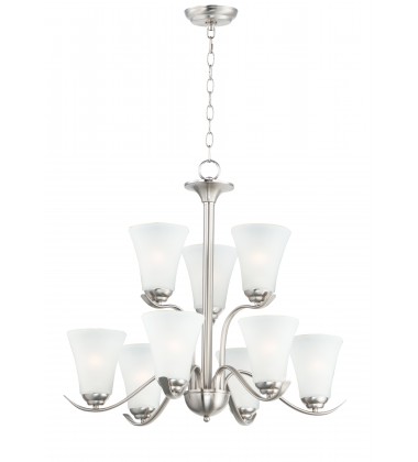  Vital 9-Light Chandelier-(12076FTSN)-Maxim