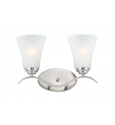  Vital 2-Light Bath Vanity-(12082FTSN)-Maxim