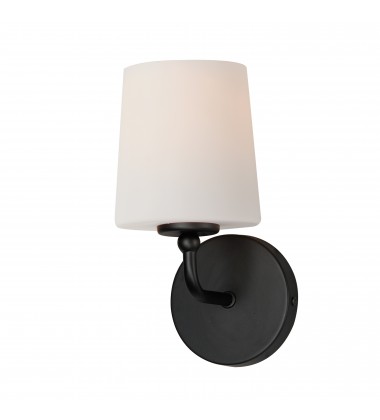  Bristol 1-Light Sconce-(12091SWBK)-Maxim