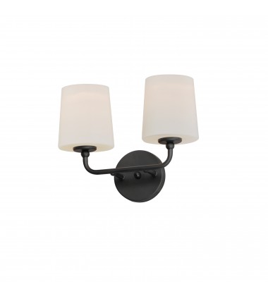  Bristol 2-Light Sconce-(12092SWBK)-Maxim