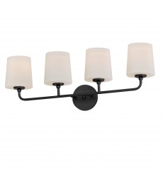  Bristol 4-Light Bath Vanity-(12094SWBK)-Maxim