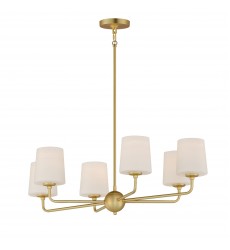 Bristol 6-Light Chandelier-(12096SWSBR)-Maxim  Bristol 6-Light Chandelier-(12096SWSBR)-Maxim