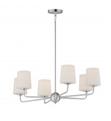 Bristol 6-Light Chandelier-(12096SWSN)-Maxim  Bristol 6-Light Chandelier-(12096SWSN)-Maxim