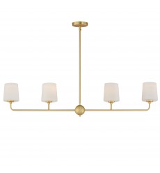  Bristol 4-Light Linear Chandelier-(12097SWSBR)-Maxim